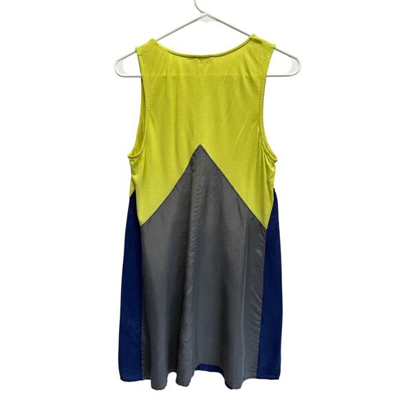 AIKO Reformation Women Dress Alpaca Silk Viscose Colorblock Quiet Luxury M - Picture 8 of 11